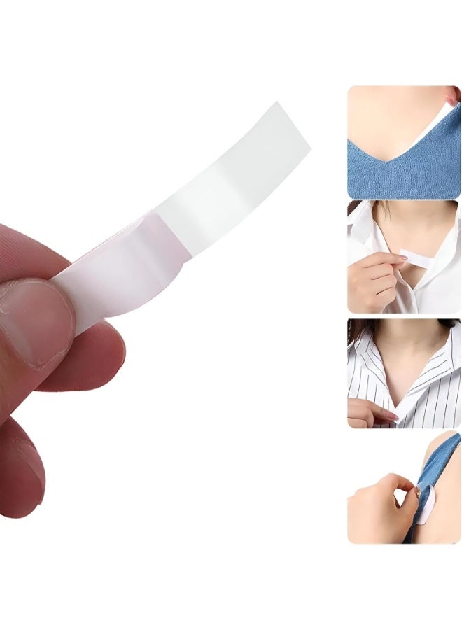 Invisible Double-Sided Clothing & Body Tape – Clear Fashion Tape for All Skin Tones – Strong Adhesive for Securing Clothes to Skin, Prevents Slips and Wardrobe Malfunctions- 5M - Image 1