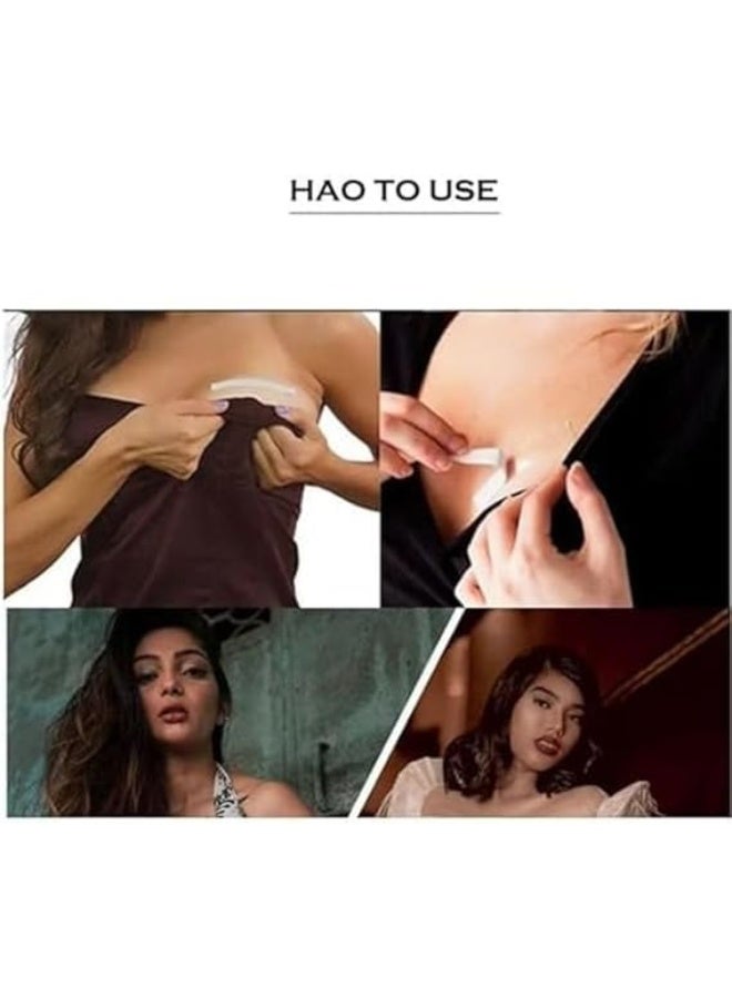 Invisible Double-Sided Clothing & Body Tape – Clear Fashion Tape for All Skin Tones – Strong Adhesive for Securing Clothes to Skin, Prevents Slips and Wardrobe Malfunctions- 5M - Image 3