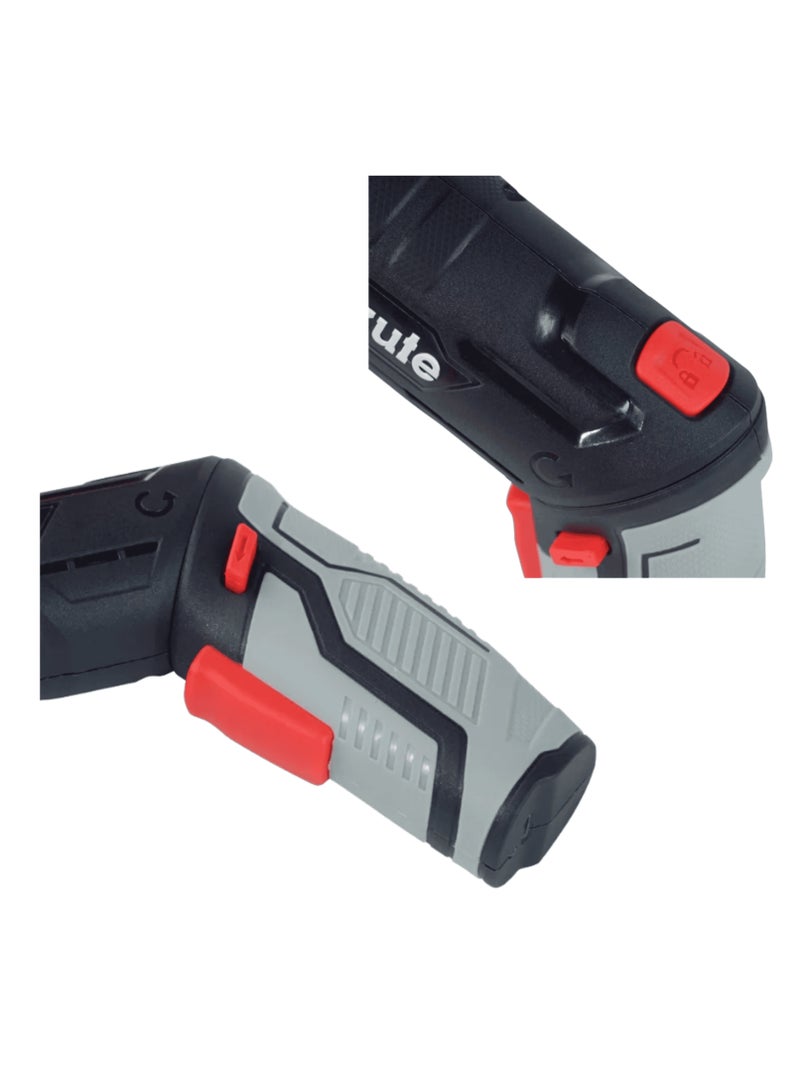 makute CD223 Cordless Screwdriver 3.7V, 1500mAh Rechargeable Battery, 250RPM, 10mm Chuck, 3Nm Torque, USB Charging, LED Light, 2-Position Handle, Magnetic Bit Holder – Mini Electric Drill Set - Image 5