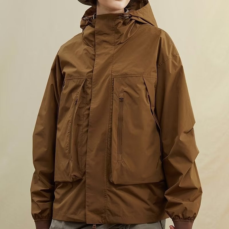 Military Green Jacket Men'S Autumn American Style Outdoor Hooded Jacket Instagram Popular Brand High Street Vintage Jacket - Image 4