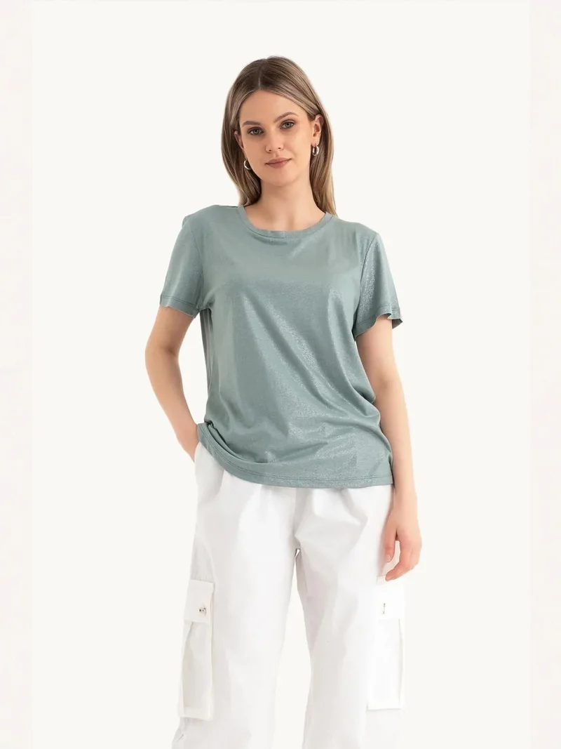 HICCUP Round Neck Basic T-shirt