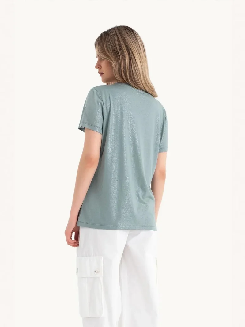 HICCUP Round Neck Basic T-shirt