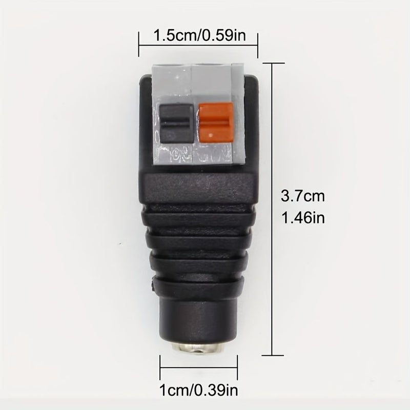 موصلات نحاسية معزولة للذكور ثقيلة التحمل DC12-24V 5 قطع توصيل بدون لحام - Image 3