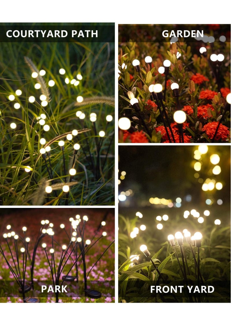 MIXDE 2 Pack 8 LED Solar Powered Firefly Lights - Image 4