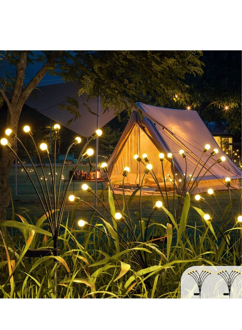 MIXDE 2 Pack 8 LED Solar Powered Firefly Lights - Image 2