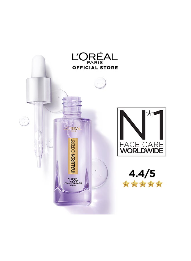 L'OREAL PARIS - Hyaluron Expert Replumping Serum With Hyaluronic Acid - 30ml +15 ml - Image 1