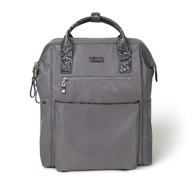 Baggallini Baggallini Women's Soho Backpack, Smoke/Faux Python, One Size  - Image 1