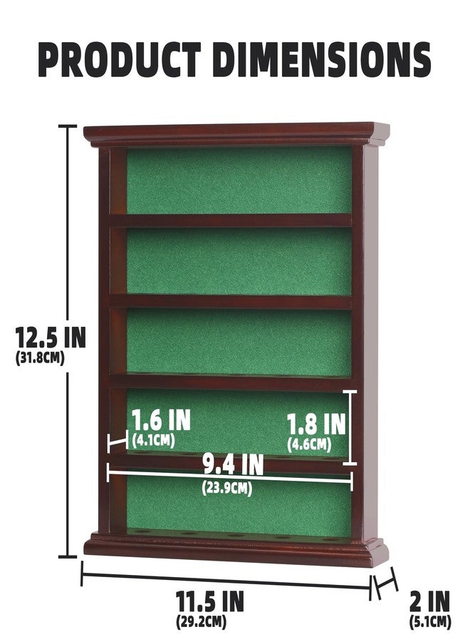 DisplayGifts Golf Ball Display Case Wall Rack Cabinet, NO Door, GB25 (Mahogany) - Image 4