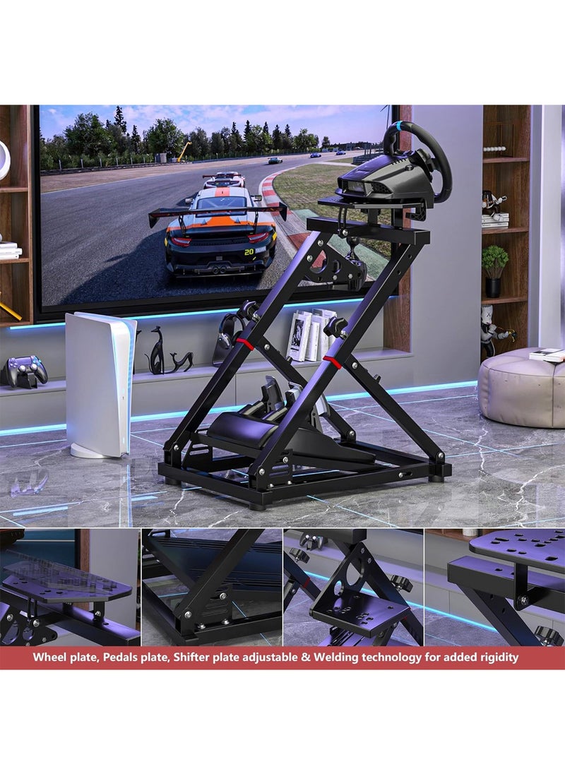 FlashHawk Racing Wheel Stand Steering Wheel Stand Racing Simulator Cockpit Support for Logitech G29 G920 G923 G27 G25 Thrustmaster for Xbox Ps4 Ps5 Pc  - Image 3