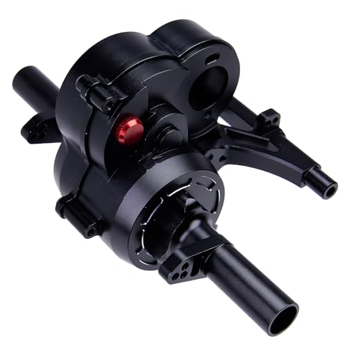 TOOMOD Aluminum Gearbox Gear Case Rear Axle kit for Tamiya CW01 Lunch BoxPumpkinHornetMonteroGrasshopper Black - Image 5