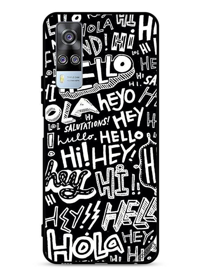 Covernex vivo Y51 2020 Protective Case Cover Hi Hello Tags - Image 1