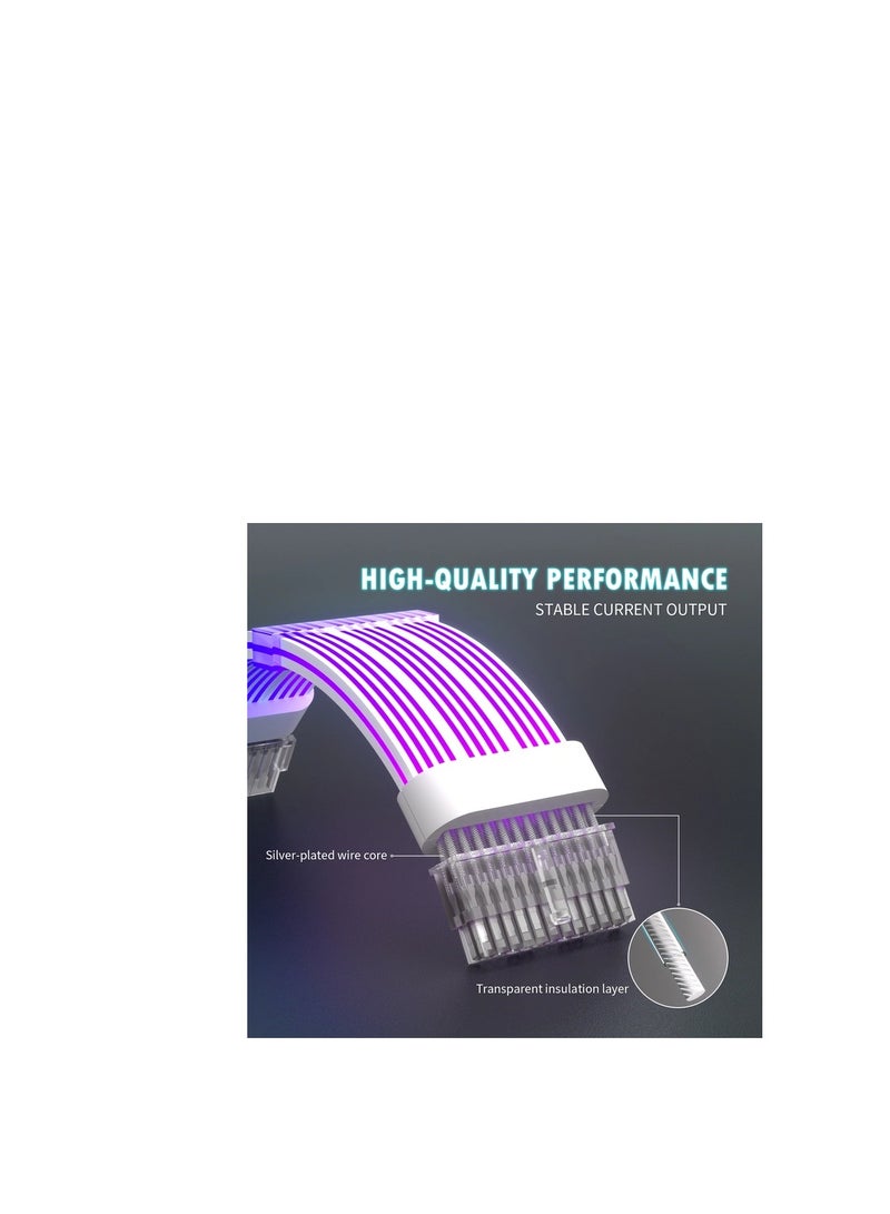 WJCOOLMAN مجموعة تمديد كابل WJ Coolman ARGB – 24 دبوس، 4+4 دبوس، 6+2 دبوس - Image 3