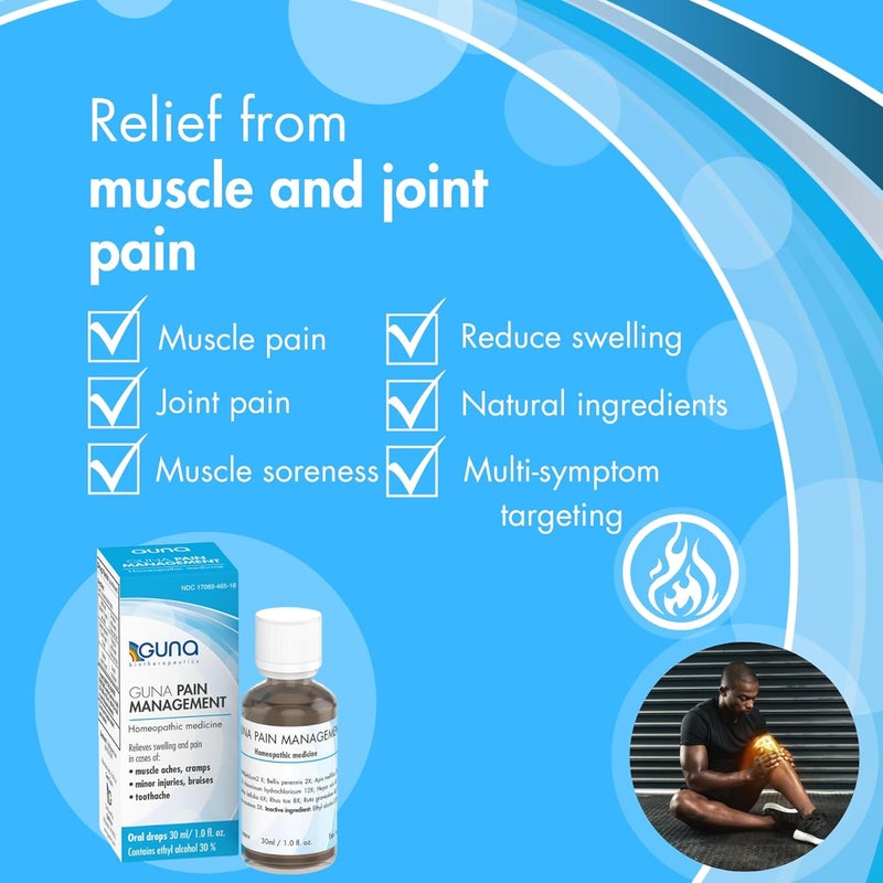 GUNA Pain Management Relieves Muscle Pain Muscle Soreness Joint Pain Swelling from Injuries  Bruises  1 Ounce - Image 3