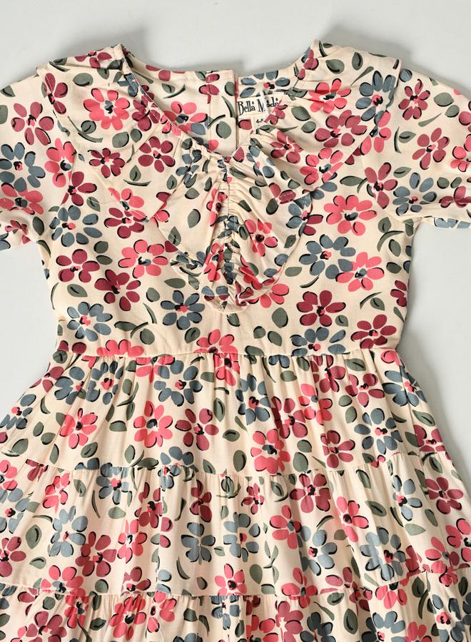 بيلا مودا فستان طبقات بنقشة الزهور - Image 4