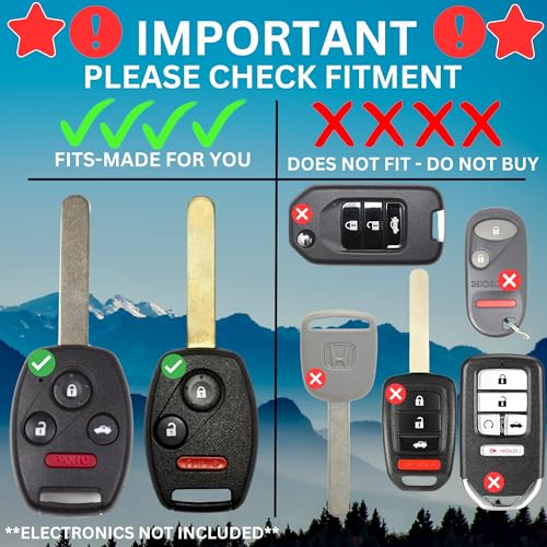 Dubbs Hardware USA-Made for Honda Key Fob Shell | Crack-Resistant & Durable | Seamless Fit | Enhanced Longevity & Functionality | Integrated Bottle Opener | Easy DIY Installation (Red, 4 Button) - Image 5