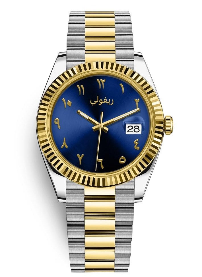 Rivoli Men's watch with Arabic numerals, soft and elegant 