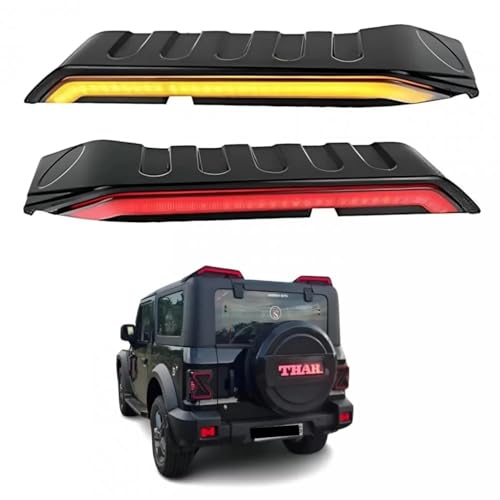 KD K D Stylish Spoiler Type LED Lights, Roof Lights for Mahindra Thar,Thar Roxx & Suzuki Jimmy 2020, Matrix Function, ABS Quality DRL Type Indicator Lights - Image 2