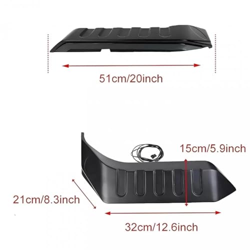 KD K D Stylish Spoiler Type LED Lights, Roof Lights for Mahindra Thar,Thar Roxx & Suzuki Jimmy 2020, Matrix Function, ABS Quality DRL Type Indicator Lights - Image 5