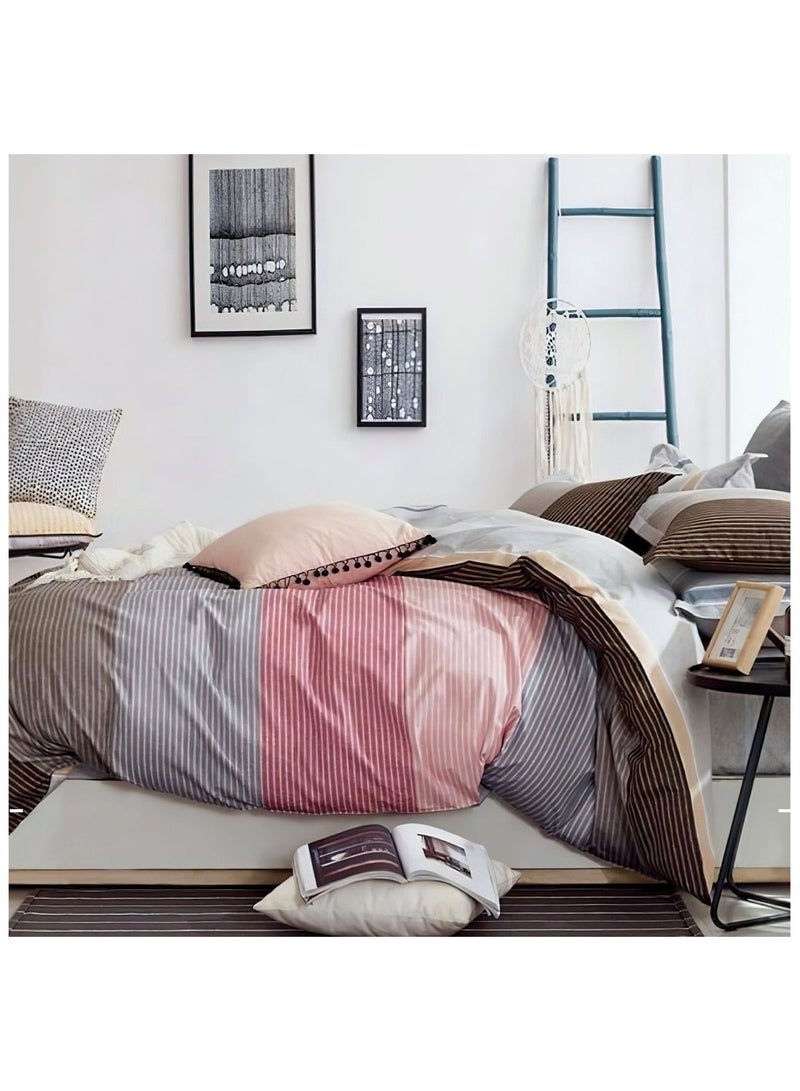 Family Bed Flat Bed sheet Set Cotton 4 pieces size 240 x 250 cm Model 200 from Family Bed