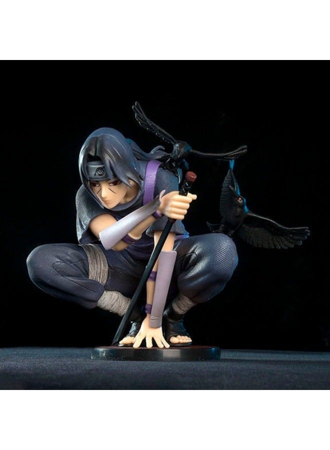 general Naruto Anbe Uchiha Itachi Desktop Decoration Squatting Crow Itachi Character Model Collection Decoration Toys Gifts for Family and friends - Image 2