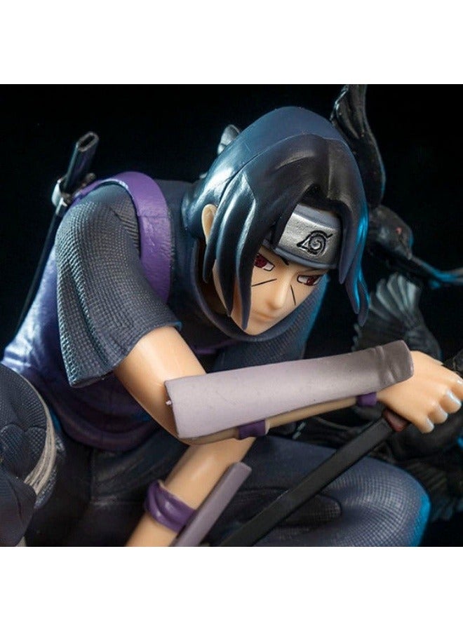 general Naruto Anbe Uchiha Itachi Desktop Decoration Squatting Crow Itachi Character Model Collection Decoration Toys Gifts for Family and friends - Image 3
