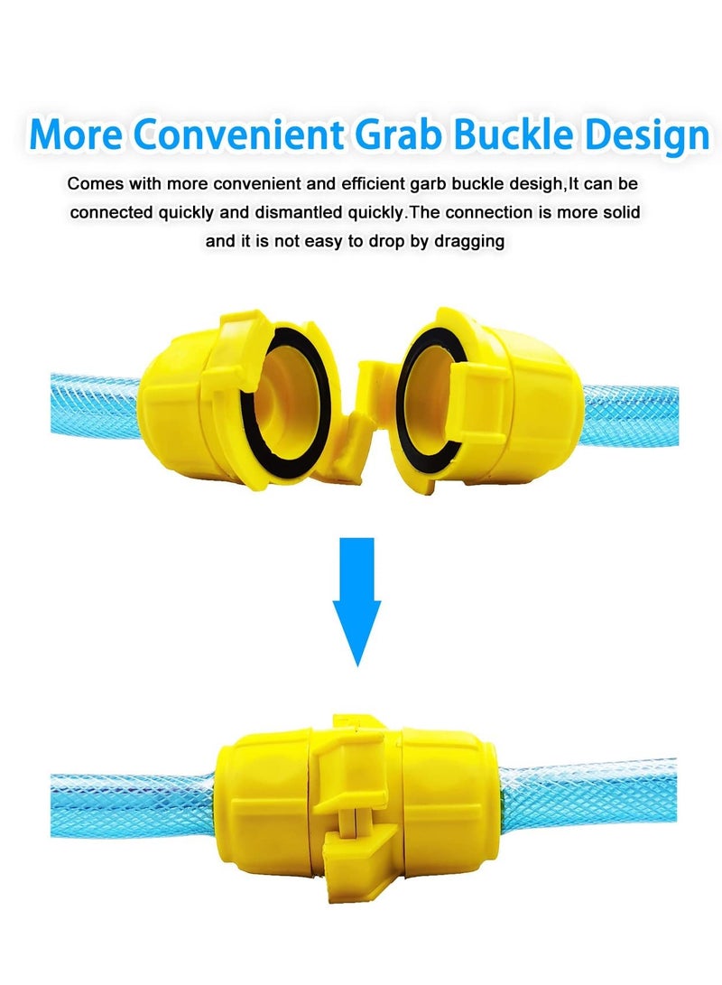 Garden Hose Repair Kit - 2 Sets of Hose Connectors and Barbed Hose Menders for 1 Inch Water Hose, Ideal for Quick Repairs and Extending Hose Lengths. - Image 2