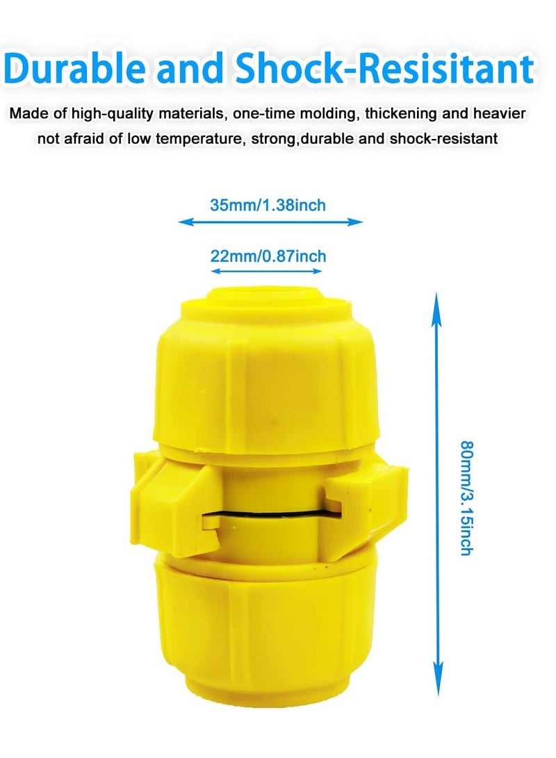 Garden Hose Repair Kit - 2 Sets of Hose Connectors and Barbed Hose Menders for 1 Inch Water Hose, Ideal for Quick Repairs and Extending Hose Lengths. - Image 4