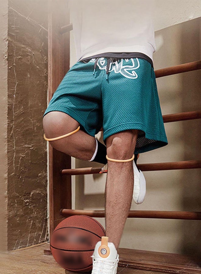 DUNISO 2 Pcs Knee Brace for Running and Sports, Silicone Knee Brace for Pain Relief, Tendonitis and Jumper's Knee, Adjustable Knee Support Bands for Basketball, Soccer, Volleyball, Football, and Running Sports - Image 4