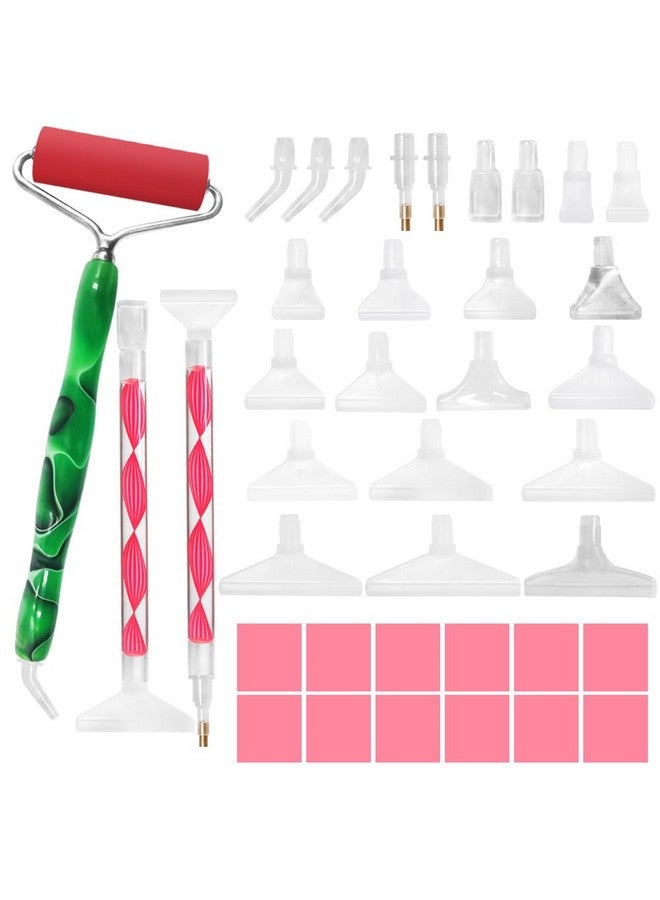 lyfLux 39 pcs Diamond Art Paintings, Diamond Art Pens, 5D Diamond Art Paintings Conformity Ergonomic, for Diamond Art Paintings, DIY Crafts, Embroidery Decoration(with Roller) - Image 1