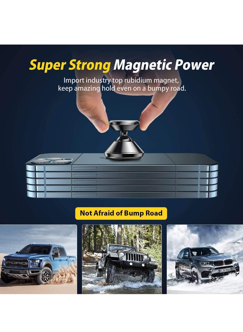 ELTRAZONE Magnetic Car Phone Holder, Universal 360° Rotation Strong Magnet Car Phone Holder Mount for Dashboard Compatible with iPhone, Samsung, LG, GPS, Google and All Cell Phone - Image 3