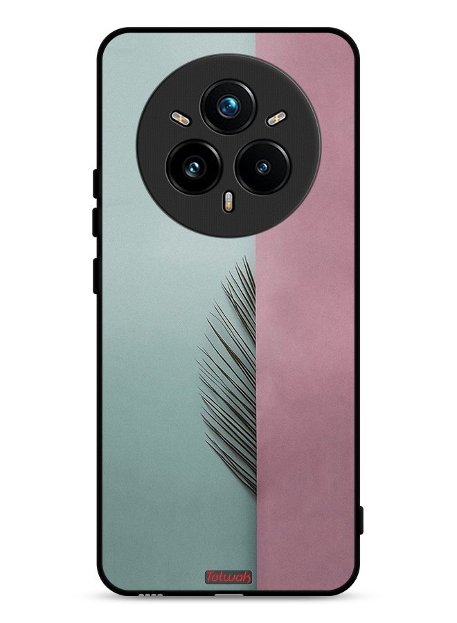 Tolwak Realme 14 Pro Plus 5G Protective Case Cover Half Leaves