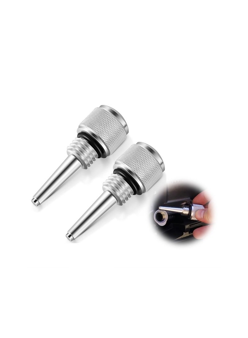 SYOSI Generator Magnetic Dipstick, 2 Pack Replacement for 55201 Magnetic Oil Dipstick for Inverter Generator Compatible with Wen/ with Yamaha, Aluminum Generator Magnetic Oil Dipstick with O Ring, Silver  - Image 1