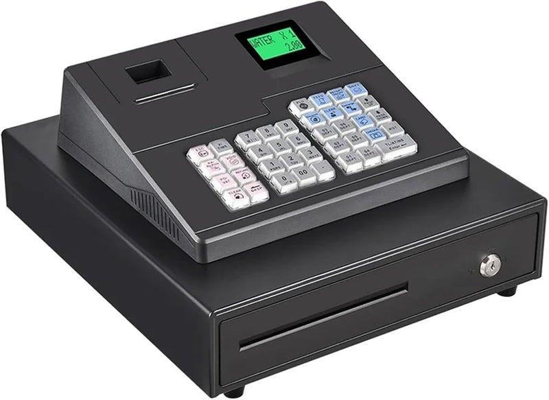 ROOUIO Cash Register, Retail Stores Cash Register, Price Checkout Supermarket Smart POS Machine For Small Business ECR600 - Image 3