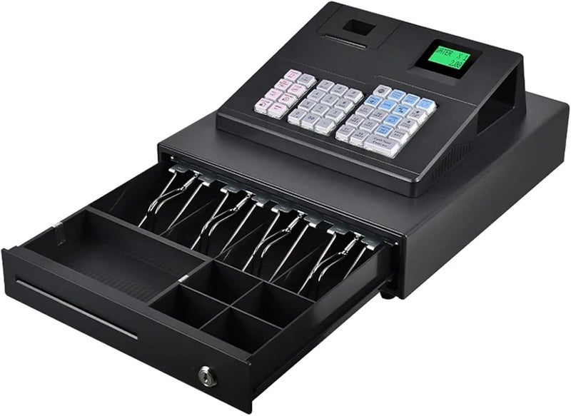 ROOUIO Cash Register, Retail Stores Cash Register, Price Checkout Supermarket Smart POS Machine For Small Business ECR600 - Image 2