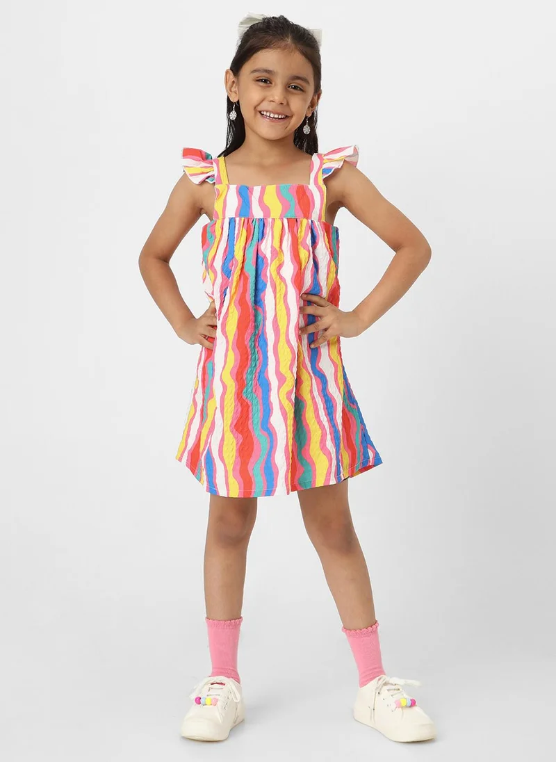 Nautinati Nautinati Girls' Stripe Sleeveless Dress