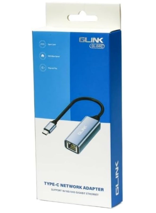 جلينك محول شبكة تايب سي إلى إيثرنت جيجابت من GLINK موديل GL-041C - Image 4