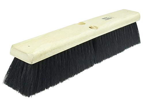 Weiler 42007 Tampico Fiber Medium Sweep Floor Brush, 2-1/2" Handle Width, 18" Overall Length, Natural - Image 1