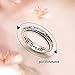 Ladytree Spinner Fidget Ring S925 Sterling Silver Lotus Flower Yoga Just Breathe Anxiety Worry Band Oxidized Stress Relieving Boredom ADHD Autism Rings for Women MenSize 7 - Image 4