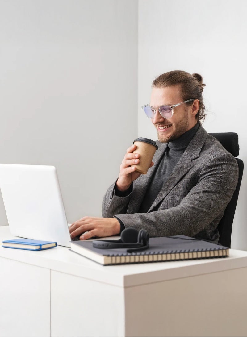 GREEN LION Anti Blue Light Glasses Eyewear with 100% UV400 Protection and Eye Strain Reduction / Urban Outdoor Wear / Indoor Digital Use / Anti-Glare Coating for Women and Men- Clear - Image 3