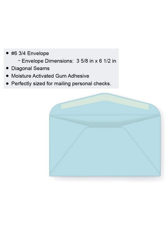 Limited Papers (Tm) 6 3/4 Regular Envelope Pastel 24 (3 5/8 X 6 1/2) Business Series (Blue 500) - Image 3
