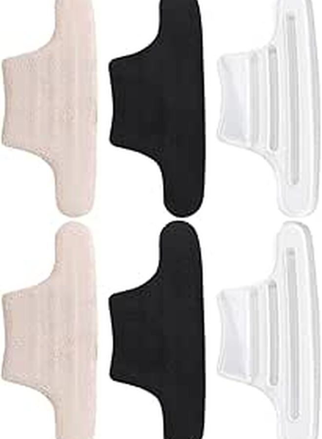 3 Pairs Self Adhesive Gel Heel Cushions Anti Blister Pads Soft Fabric Back Protectors For Daily Foot Comfort - Image 1