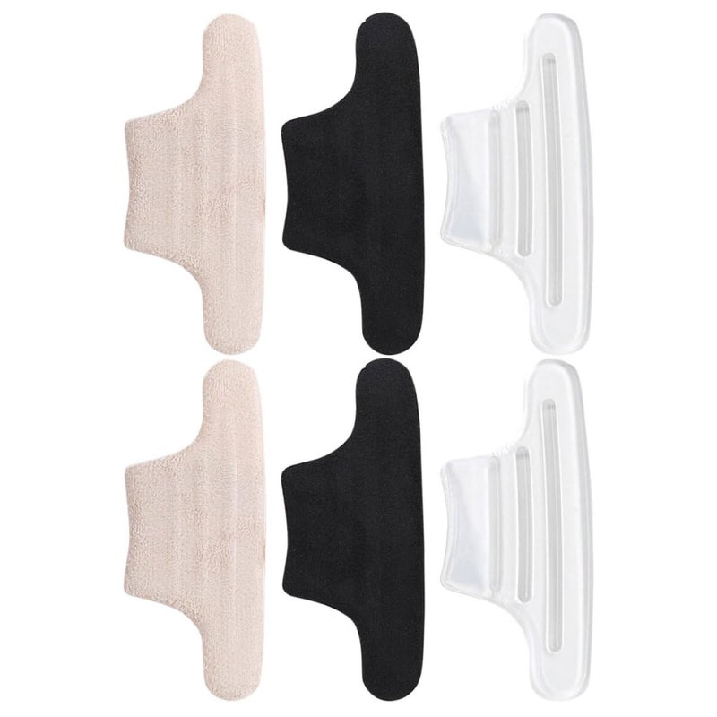 3 Pairs Self Adhesive Gel Heel Cushions Anti Blister Pads Soft Fabric Back Protectors For Daily Foot Comfort - Image 2
