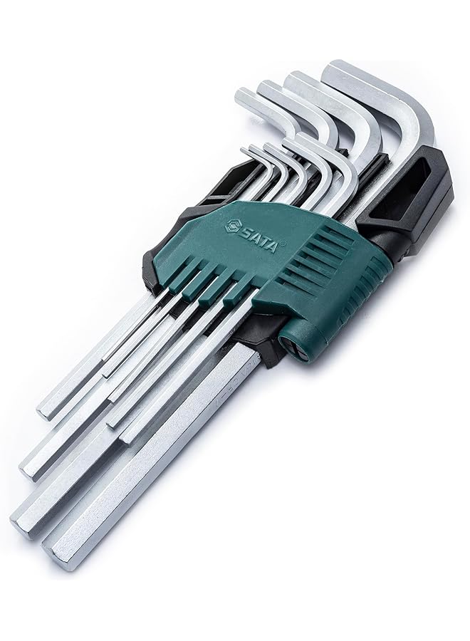 Sata 9 Pc. Metric Long Hex Key Set 1.5 2 2.5 3 4 5 6 8 10 Mm - Image 1
