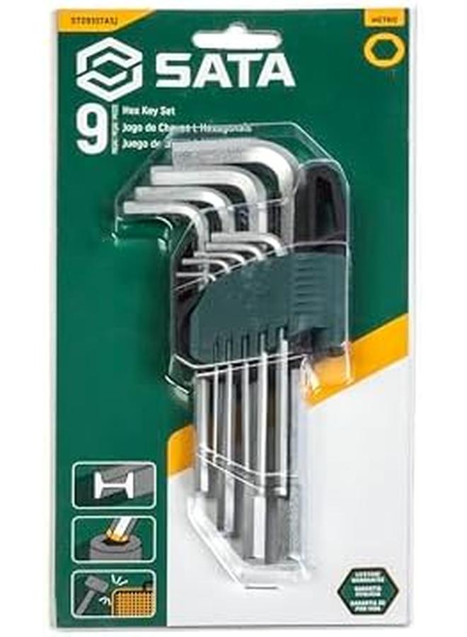 Sata 9 Pc. Metric Long Hex Key Set 1.5 2 2.5 3 4 5 6 8 10 Mm - Image 4