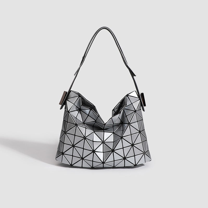 Baguette Bag Underarm Bag Style Bag Women'S Geometric Plaid Bag High-End Western Style Shoulder Bag Handbag - Image 3
