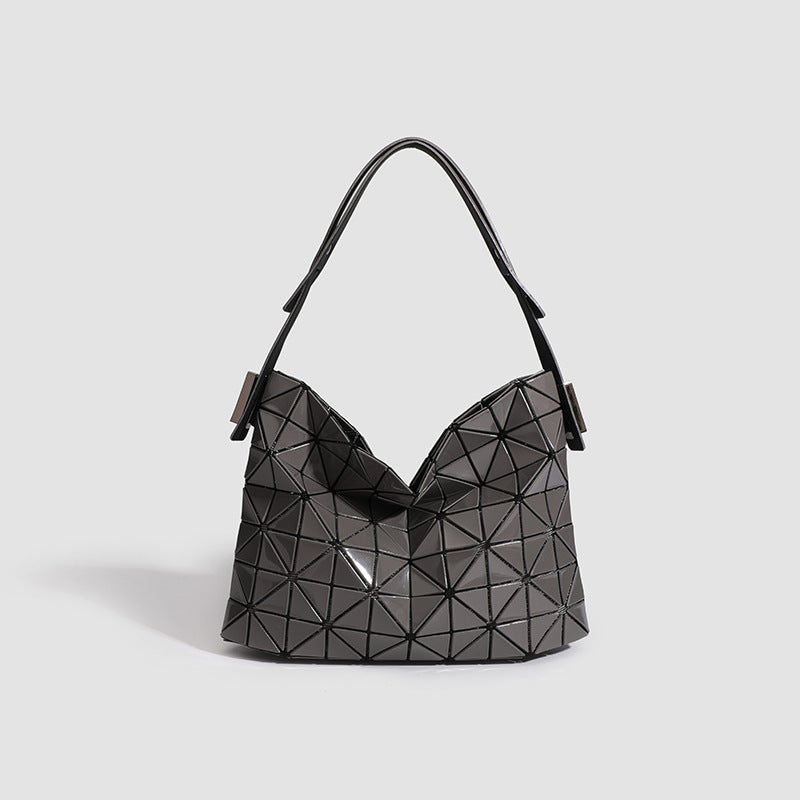 Baguette Bag Underarm Bag Style Bag Women'S Geometric Plaid Bag High-End Western Style Shoulder Bag Handbag - Image 5