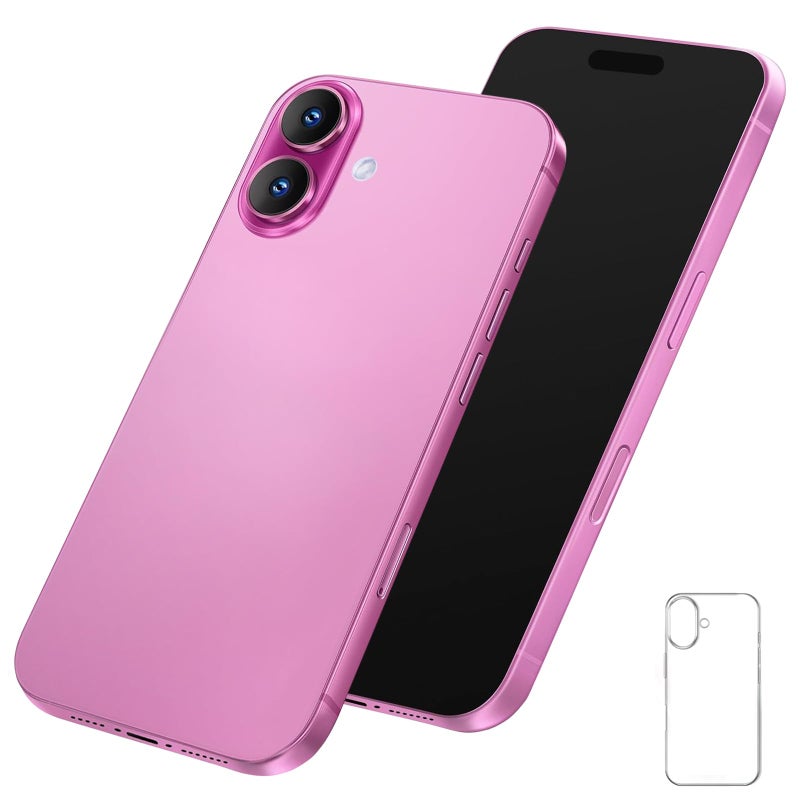 Blue Union Fake Phone Dummy Prop Phone, Play Decoy Phone Pear Phone Non-Working Phone 16, Display Phone Look Like Real Phone 16 (Pink) - Image 1