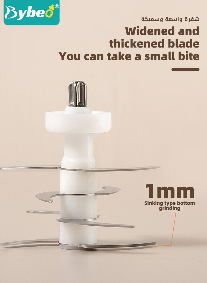 بيبو 13 في 1صانع طعام الأطفال، مجموعة هدايا محضر طعام الأطفال (للفواكه والخضروات واللحوم)، خلاط طعام للأطفال الصغار مع حاوية طعام للأطفال، طبق لتجميد طعام الأطفال، ملعقة سيليكون، ملعقة سيليكون - Image 4