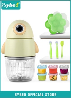 Bybeo 13-in-1 Baby Food Maker, Babies Foods Processor Gift Sets for Infant Fruit, Vegetables, Meat, Toddler Foods Blender with Baby Food Containers, Freezer Tray, Silicone Spoons and Spatula  - Image 1