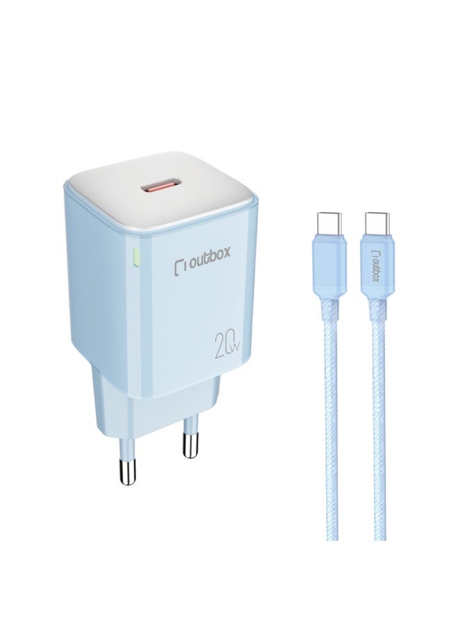 أوت بوكس Outbox Fast Charger Bundle usb type c 20W